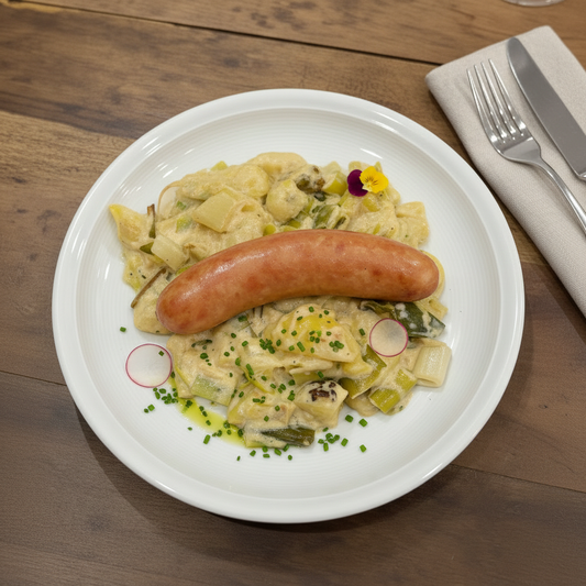 Sausage & Leeks Top Down